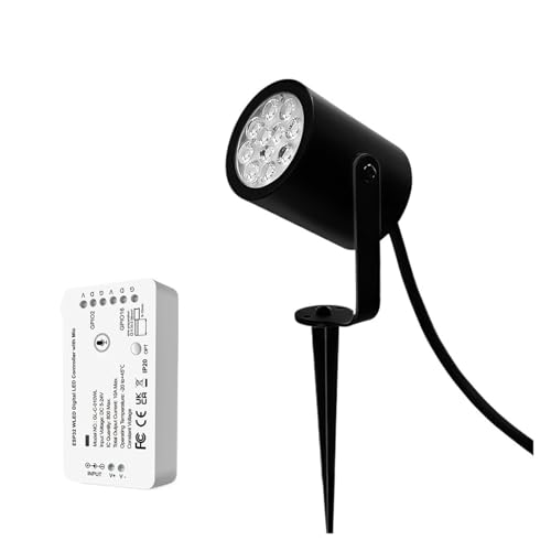 Éclairage de jardin WLED pour illuminer une allée sombre sous la pluie