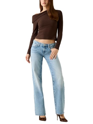 Jean Guess eco femme bas de taille coupe slouchy tendance