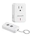 DEWENWILS Remote Control Electrical Outlet Wireless On Off Switch, Expandable Remote Light Switch Kit, 100ft RF Range, New Concise Compact Design, White (HRS10XB Series)