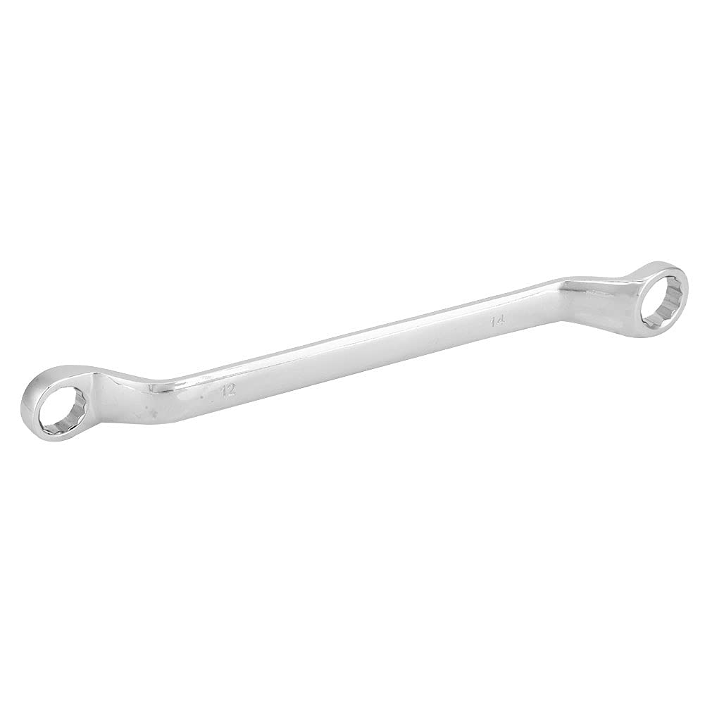 Chiave a cricchetto doppia offset a doppia testa 12-14 mm allungata in acciaio al carbonio