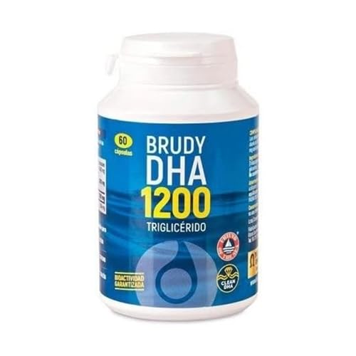 BRUDYLAB - Brudy DHA 1200 - Ácidos gordos ômega 3 - altamente focado em riglicérido enzimático de DHA - ajuda ao sistema neural, hepático, visual, reprodutivo e materno-fetal - 60 cápsulas