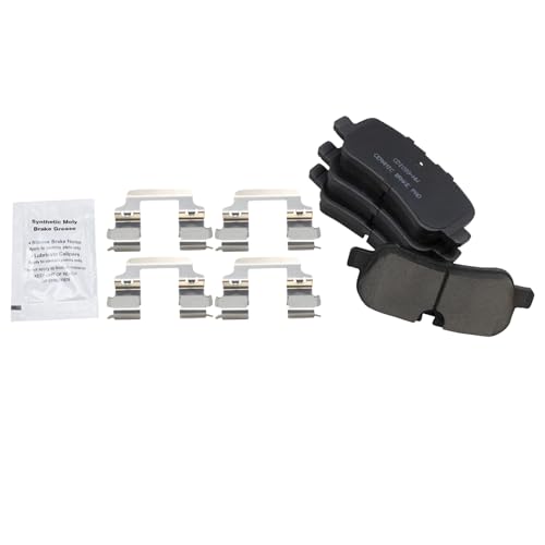 Image of TRQ Rear Ceramic Brake Pad and Rotor Set | For 05-07 Land Rover LR3 V8 4.4L with 350mm 08-09 LR3 with 350mm 06-09 Range Rover Sport with 350mm 10-16 LR4 with 350mm