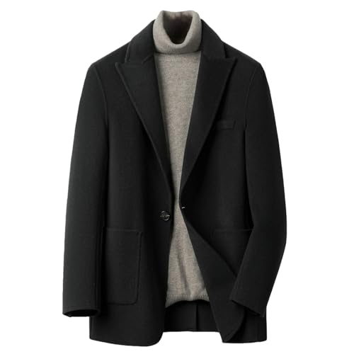 Veste en laine double face haut de gamme : blazer court homme