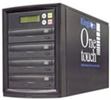 Kingdom DVD CD Duplicator - Standalone DVD Burner Copier - Duplication Tower for CD and DVD - One Touch 3 or 4 Copy - Quality Protective - 4 Copies from 320 GB HD and 3 from Disc to Disc - Black