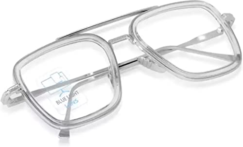 Image of ARICKS Tony Stark Style Blue Light Blocking Glasses for Men Women, Iron Man and Spider-Man Computer Gaming Glasses by Computer /Tablet /Laptop /Mobile