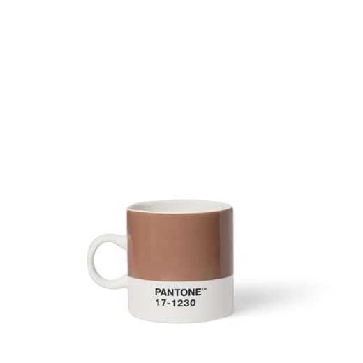 Copenhagen Design Pantone 17-1230 Tasse à expresso en porcelaine 120 ml avec boîte cadeau Couleur de l'année 2025