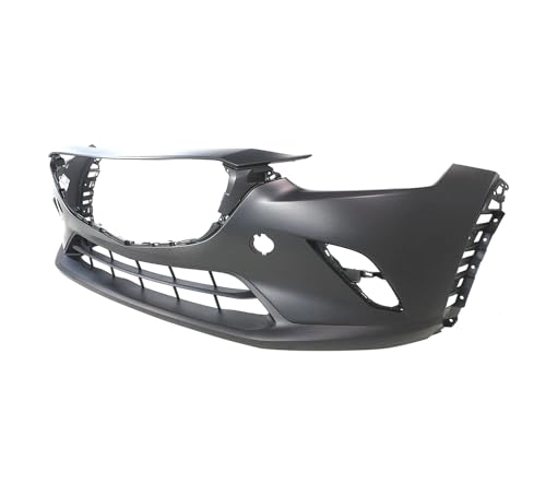 Image of Compatible with Mazda CX-3 2016-2021 Front Bumper Cover | Primed, Chrome Finish, For Chrome Trim Models, Ready to Paint, OEM DF8G50031DBB, MA1000242