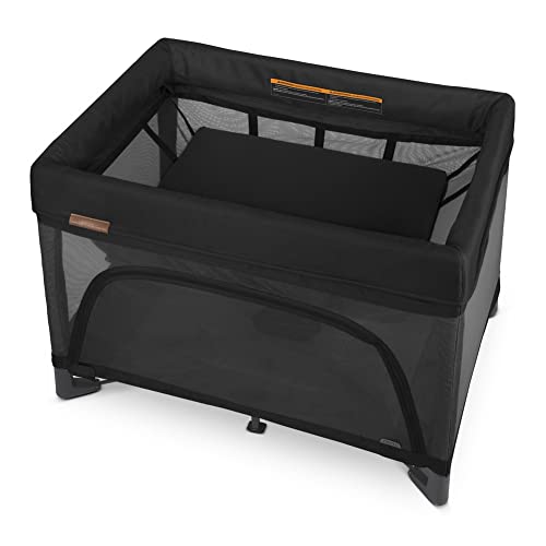 UPPAbaby Remi Playard | Deluxe 3-in-1 Portable Playard, Bedside Bassinet + Travel Crib| Mesh Bassinet, Mattress, Organic Cotton Mattress Cover + Storage Bag Included | Jake (Charcoal) by UPPAbaby - Image 5