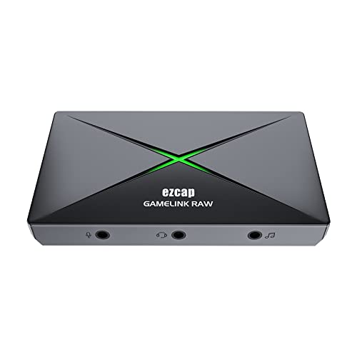 Ezcap333 USB3.0 HDMI Video Game Capture, 4K Capture Video with Microphone in Earphone Jack Live Streaming for PlayStation Camcorder and DSLR