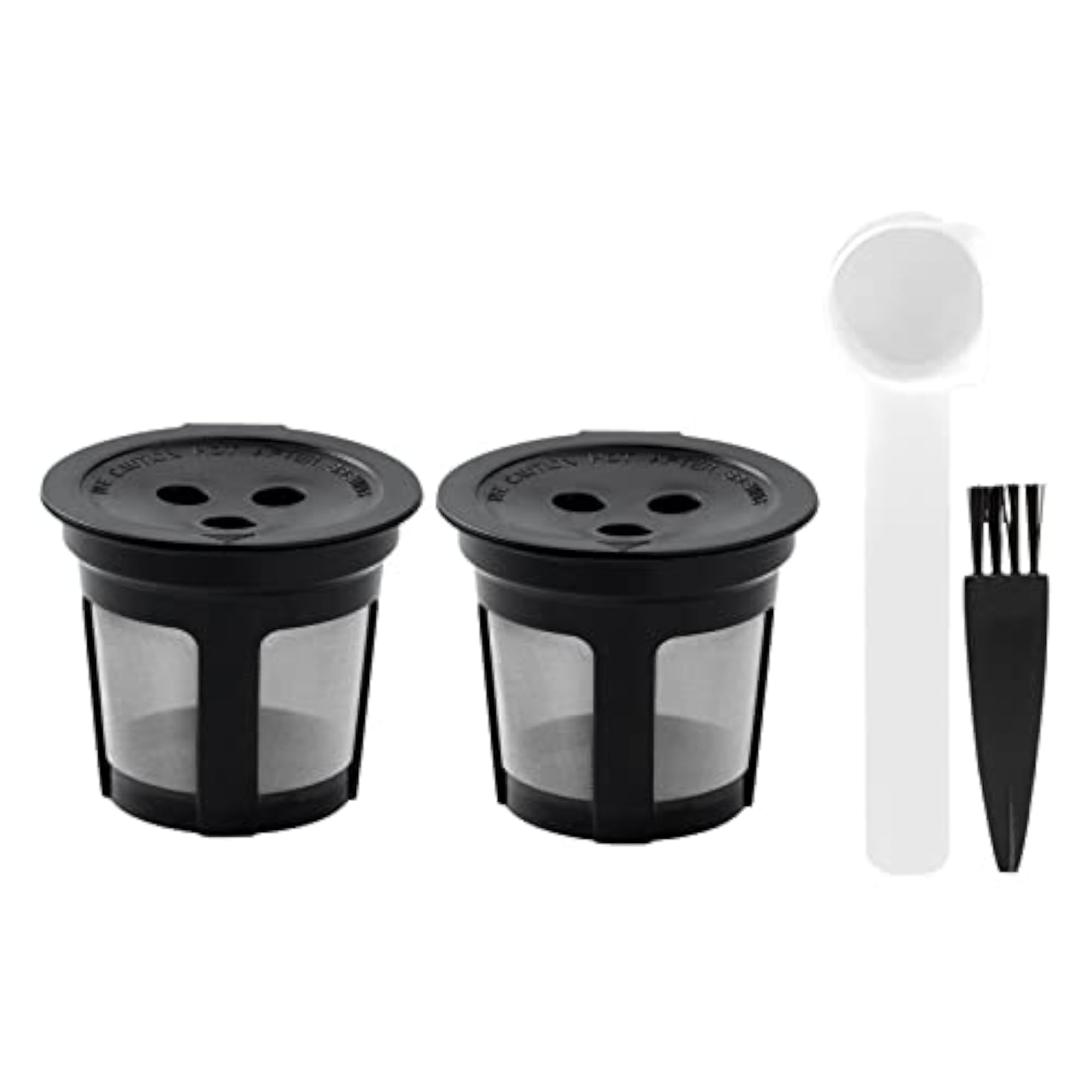 2 Coffee Filters with Lid Stainless Steel Mesh