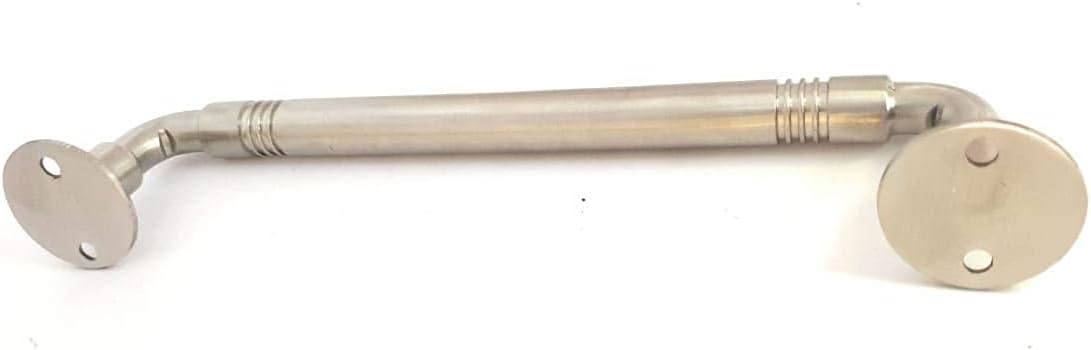SSISKCON 10" Flush Barn Door Handles Stainless Steel Sliding Pull Handle Heavy Duty Solid Rod 14mm x 10" inch 250mm Satin 32D(630) Concealed BarHandle for Gates Garages Sheds Furniture Doors