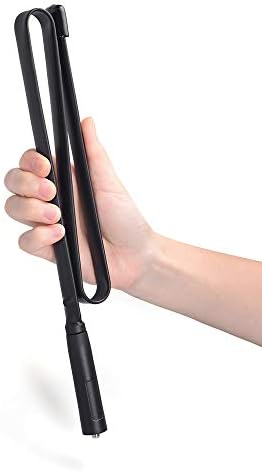 Bingfu Foldable CS Tactical SMA Female Ham Radio Antenna 2-Pack Dual Band VHF UHF 136-520MHz 31 inch Antenna for Baofeng BF-F8HP UV-5R UV-82 BF-888S GT-3 Ham Two Way Radio Walkie Talkie — view 2