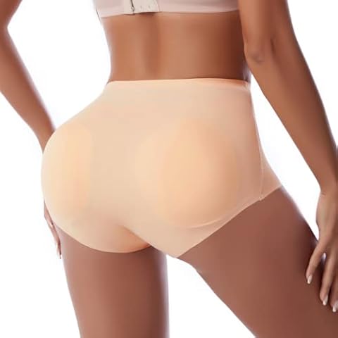 WOWENY Po Push Up Slip Damen Nahtlose Butt Lifter Shapewear Bauchweg Gepolsterte Po Heber Unterwäsche Cover