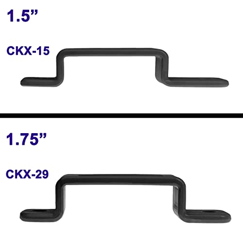 Set Of Belt Loops - 1.5" And 1.75" Belt Width, Attachment For Owb Kydex / Leather Knife Sheath And Gun Holsters Ckx-15/29 (Black, 1.75" - 6 Units) #TOP2
