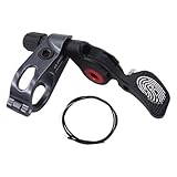 Perfeclan Tija de sillín telescópica para Bicicleta, Palanca de Cambios telescópica para Bicicleta con Cable y Tapa de Extremo,