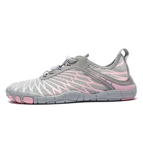 Image of Hiking Barefoot Shoes for Women Men Breathable & Non-Slip Athletic Barefoot Wide Toe Water Shoes Lightweight Perfect for Walking,Running,and Swimming