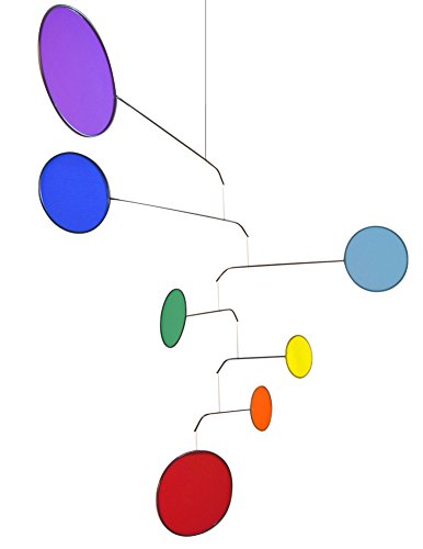 Chakra Rainbow Modern-Style Indoor Mobile, 26" x 42", American Made