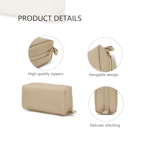 Image of Pencil Case Durable Oxford Pencil Pouch for Pens School Supplies (Khaki,Oxford)