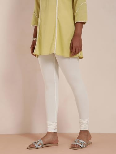 Image of TWIN BIRDS Tailored Cut and Classic Fit Super Stretchable Elastane Fabric Churidar Leggings for Women