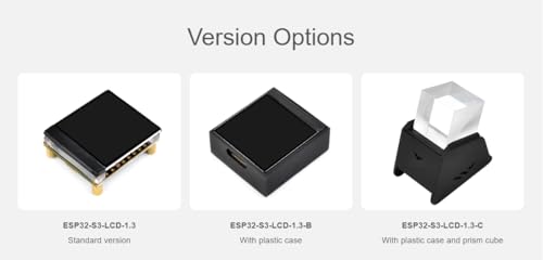 TUOPUONE ESP32-S3 płyta rozwojowa wyświetlacza 1,3 cala, 240 × 240 pikseli, wbudowany układ ST7789V2 i 6-osiowa komunikacja IMU 262 K kolorowa SPI ESP32 z wyświetlaczem