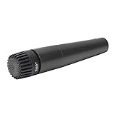 Micrófono de Mano Profesional, Metal de Aleación de Zinc Duradero Bobina Móvil Micrófono Dinámico Cableado Filtro Acústico Emergente Incorporado para Escenario o Estudio de Grabación.