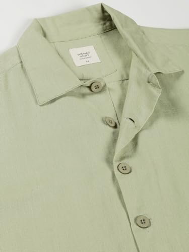 Image of Thomas Scott Men's | Solid | Full Sleeve | Regular Fit | 100% Cotton | Double Pocket | Spread Collar | Casual Shirt