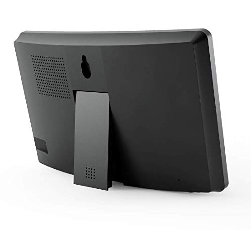 Kadams Large Led Digital Wall Clock, 10 Inches - Dual Alarm Clock - Indoor Temperature - Calendar Display - Adjustable Brightness - Night Display - Dual Mounting Options (Blue) #TOP7