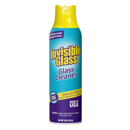 Invisible Glass Home Glass Cleaner Foaming Spray, 19 oz, 911...