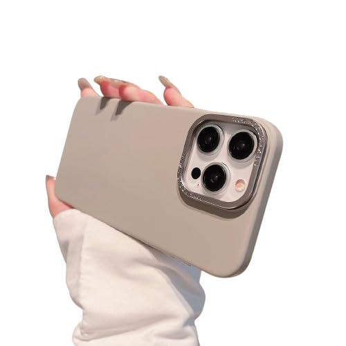 Image of MILLION CASES Back Cover Case for iPhone 15 Pro Shockproof Protective Classic Refined Matte Grip Case for Men & Boys(Silver)