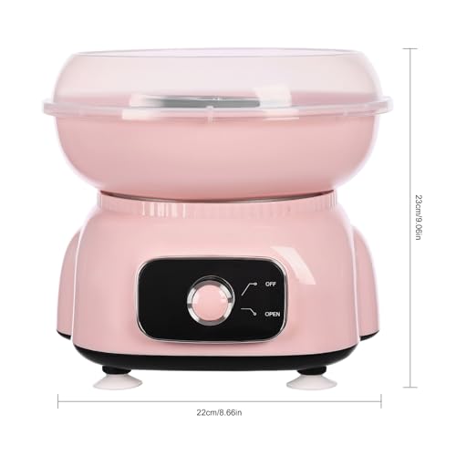 Zuckerwattemaschine für Zuhause: Retro Cotton Candy Machine mit Zubehör, 10x Zuckerwatte-Stäbchen, Mess-Löffel, 500 W – Bild 6