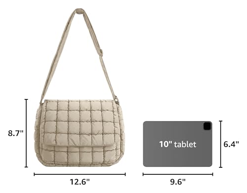 Image of BAGSMART Lightweight Crossbody Bags for Women, Quilted Puffer Shoulder HandBags with Adjustable Strap for Travel