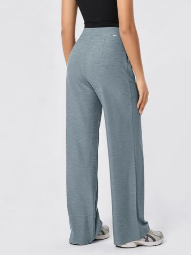 Image of ODODOS Women's Wide Leg Trousers, Ultra Soft odSTRATUM Tech High Waisted Casual Work Pants with Pockets, 27 inch / 29 inch / 31 inch Inseam