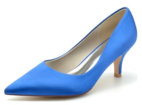 Hanfike Damen Elegant Party Schuhe Schlüpfen Kitten Heels Braut...