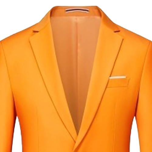Men's Slim Fit Business Casual Blazer One Button Solid Color Suit Jacket Formal Casual Sport Coat2
