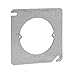Crouse-Hinds TP474 Steel Open With 2-3/4 Inch Ears #8-32 Screw Mount Flat Outlet Box Cover 4 Inch x 4 Inch