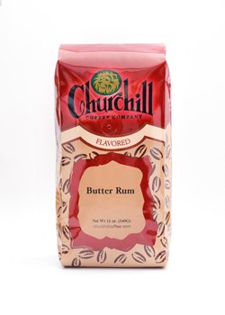 Churchill Coffee Butter Rum 12 oz - En grano