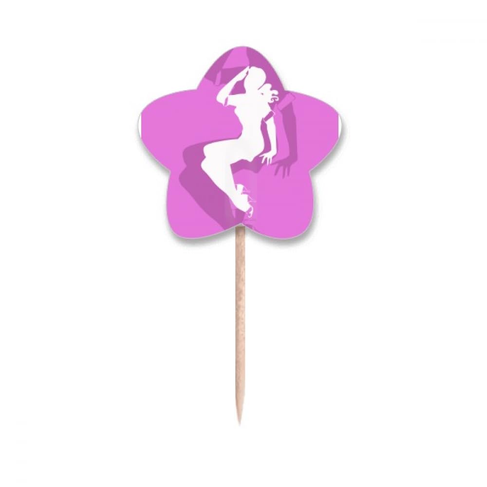 Drapeaux étoiles cure-dents fille pour embellir vos buffets d'anniversaire