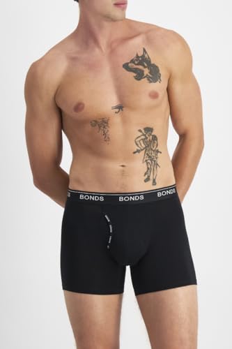 Bonds mens Underwear Boxer Briefs Pack, Guyfront Men's Boxer Briefs, Mid-length Underwear, Viscose/Bamboo, 3-pack2