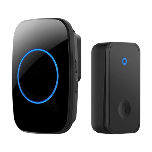 JISADER Sistema de aviso sem fio, instalação descomplicada, compacto e versátil para portas internas