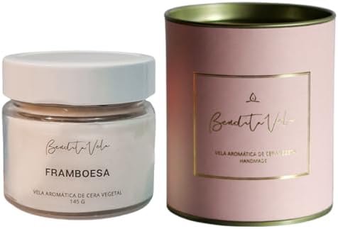 Vela aromática Framboesa 145 g - Bendita Vela