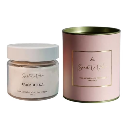 Vela aromática Framboesa 145 g - Bendita Vela