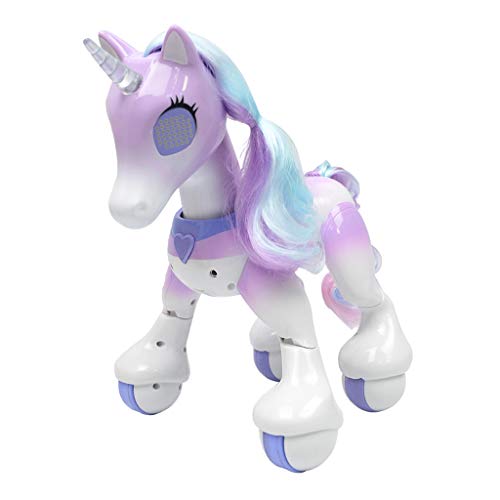 Kesoto Juguete de Unicornio Robótico Inteligente Control Remoto Multifuncional de Baile, Canta, Corre, Niños 3 Años - Púrpura