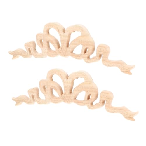 Appliques en bois sculpté TEHAUX style européen élégant pour décoration de meubles
