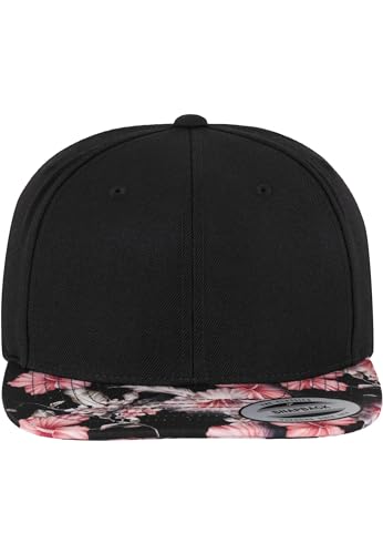 Flexfit Mütze Floral Snapback, Calçado Hombre, Rosso (Red), Talla Única