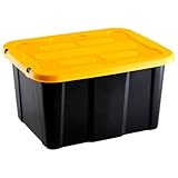 Hega Bricohega - Caja de almacenaje (30 L), Color Negro