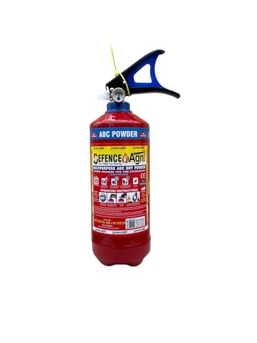 Image of ABC Powder Type 2 Kg Fire Extinguisher (Red) | ISI Certified | Suitable for Home, Office, Car, Kitchen, Shops & Industrial Use