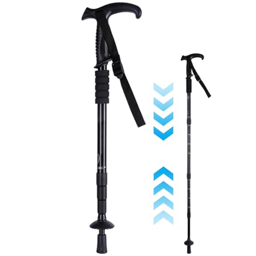Bastón plegable Jorzer de aluminio para proteger rodillas en senderismo 6