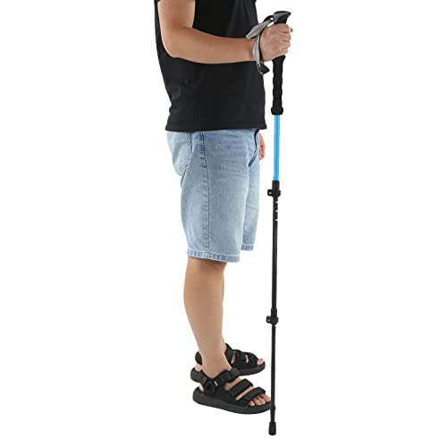 Pólo De Caminhada De Fibra De Carbono De 3 Seções Leve E Resistente Ao Desgaste Com Design Ergonômic