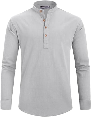 Image of Vida Loca Light Yellow Color Men Solid Cotton Blend Straight Kurta Shirt