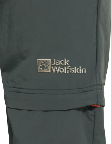 Jack Wolfskin Unisex Kinder Safari Zip Off Pants K Wanderhose, Slate Green, 152 EU